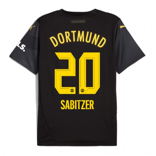 Fotballdrakt Herre Borussia Dortmund Marcel Sabitzer #20 Bortedrakt 2024-25 Kortermet